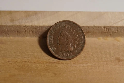 1902 US Indian Head Cent 1C VF (INV J) Cover