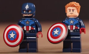 LEGO Marvel Minifigure Capitan America dalla Torre dei Vendicatori 76269, NUOVO - Foto 1 di 1