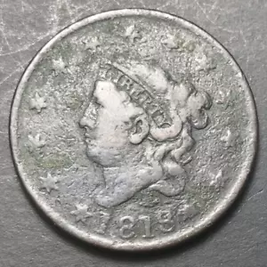 Testa di coronetta 1818 grande centesimo - Foto 1 di 4