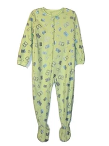 Carter's Girl's Green Sparkle Butterfly Fleece Pajama Sleeper, Size 3T - Picture 1 of 1
