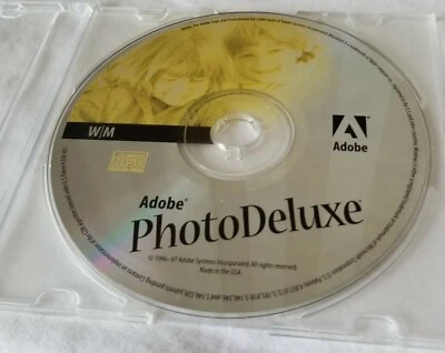 Vtg Adobe Photo Deluxe v2.0 Windows & Macintosh MAC CD ROM Software Disc 96-97 - Image 1 of 4