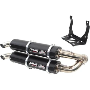 Trinity Racing TR-4160S-BK Stage 5 Dual Slip-Ons - Black Muffler - Picture 1 of 3