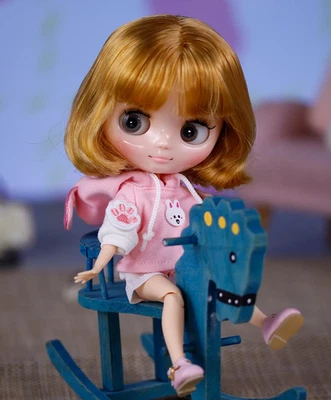 Conjunto de conjunto de muñeca Middie Blythe ropa zapatos BJD Bob con flequillo peluca de pelo juguetes nuevo Foto 1 de 4