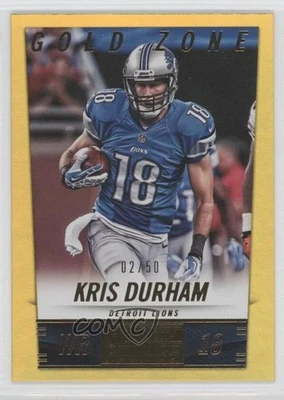 2014 Panini Hot Rookies Gold Zone /50 Kris Durham #75 - Image 1 of 2