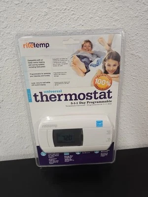 RiteTemp 6022 Universal 5-1-1 Programmable Thermostat NEW Sealed - Image 1 of 4