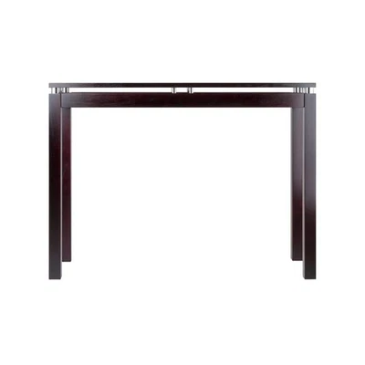 Linea 40 in. Espresso Rectangle Wood Console Table - Image 1 of 4