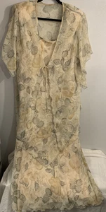 Cocktailkleid Cattiva New York Größe 18 2-teilig mit transparenten fließenden Lagen - Bild 1 von 13