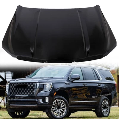 Hood Panel For GMC YUKON / YUKON XL 2021 2022 2023 2024 Direct Fit Aluminum Foto 1 de 4