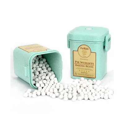 Pesas de pastel de cerámica reutilizables de 10 mm para hornear frijoles pesas de corteza natural Cera... Foto 1 de 4