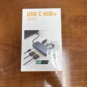 USB C Hub+ 8 in 1. New Open-Box - Picture 1 of 1