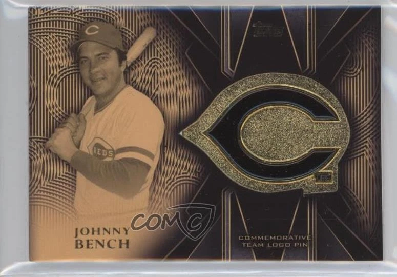 2016 Topps Team Logo Pins Series 1 Johnny Bench #TLP-JBE HOF - Image 1 of 2