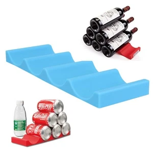 Bierflaschenauflage Regal für Kühlschrank Organizer Stapelbar Getränkeaufbewahrung Regale - Bild 1 von 12