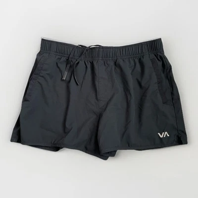 Pantalones Cortos de Surf RVCA Logo Para Mujer Grandes Negros Surf Natación Atlético Cordón Secado Rápido Foto 1 de 4