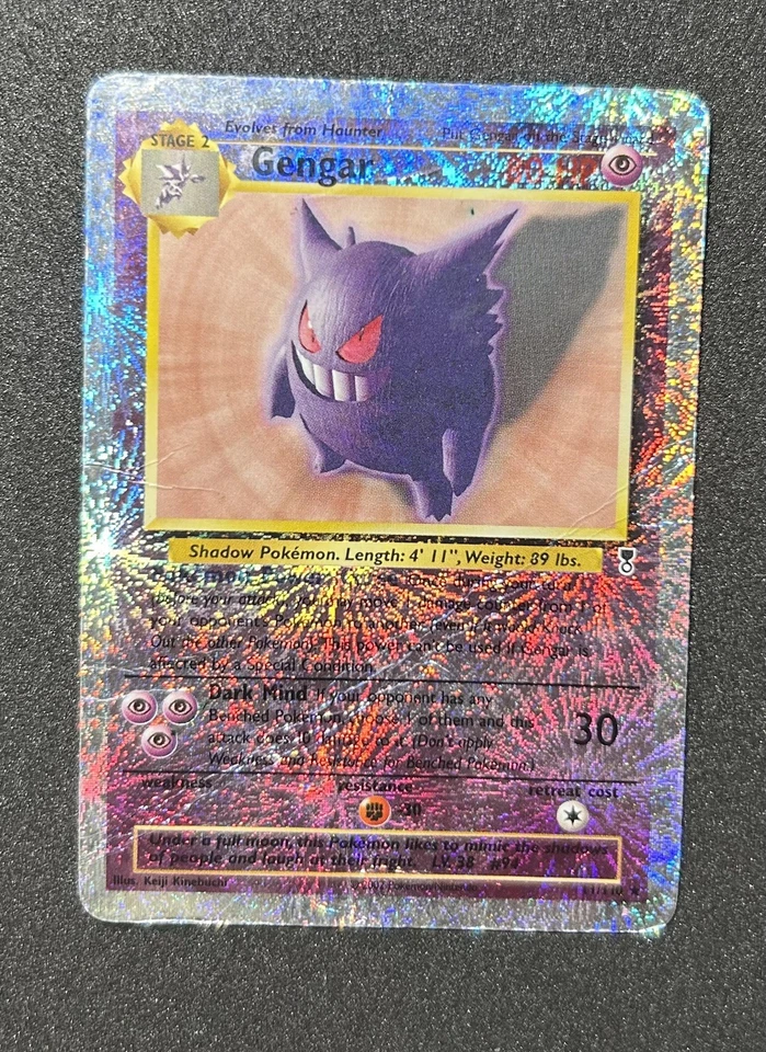 Pokémon Card: Gengar 11/110 Legendary Collection 2002 Reverse Holo HP/DMG - Image 1 of 4