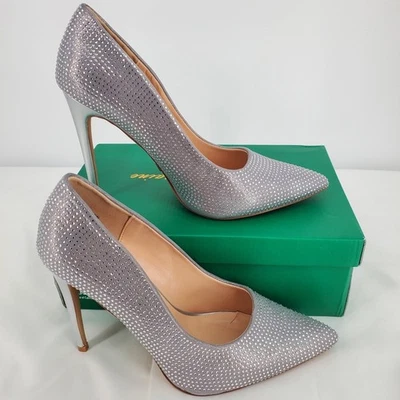 Lauren Lorraine Dori Rhinestone Pointed Toe High Heel Stiletto Formal Womens 10 - Image 1 of 4