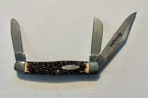 Remington, Made in USA., Three Blade Stockman Knife, Delrin Handle, 3 15/16" - Picture 1 of 3