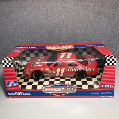 ERTL American Muscle Bill Elliott Budweiser T-Bird 1/18 Die Cast New 1993 (525) - Image 1 of 4