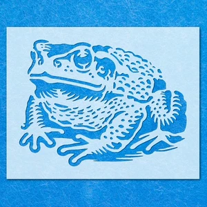 Toad Amphibian Stencil: Mylar Airbrush Wall Art Painting Crafts - 190 Micron - Picture 1 of 11