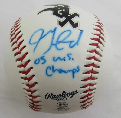 Jon Garland Signed Auto Rawlings Baseball B166 - Image 1 of 3