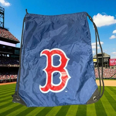 Boston Red Sox Mochila Bolso con Cordón MLB Béisbol Cinch Sac Gimnasio Equipo de Viaje Foto 1 de 4