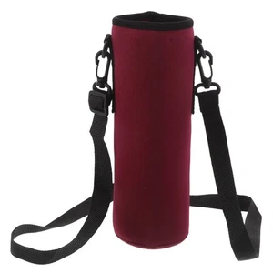  Water Bottle Tote Travel Sling Carrier Waterbottle Holder with Strap - Picture 1 of 17