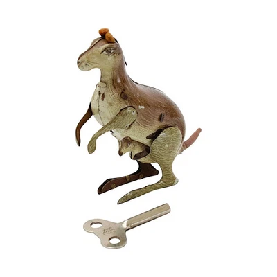 Canguro Kohler alemán de cuerda de hojalata vintage de posguerra zona de Estados Unidos Foto 1 de 4