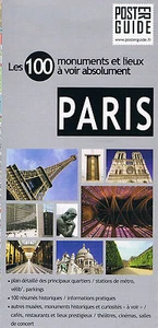 PARIS POSTER GUIDE Les 100 monuments et lieux tourisme architecture - Imagen 1 de 1