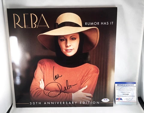 Reba McEntire Signed LP Vinyl Country Music PSA/DNA COA Cover