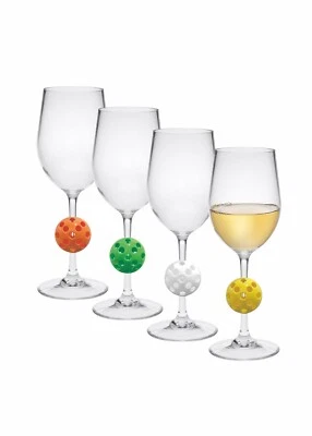 Acrylic Pickleball stem wine glass - Image 1 of 4