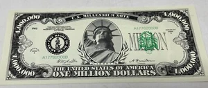 New Novelty Play Money US $1,000,000 Million Dollar Bill Statue of Liberty - Picture 1 of 2
