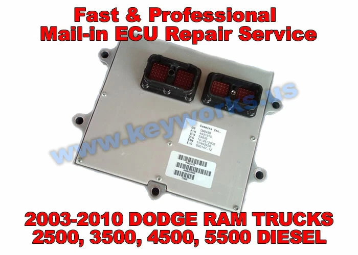 2003-2010 DODGE RAM TRUCKS 2500,3500 DIESEL ENGINE ECU,ECM, REPAIR SERVICE - Image 1 of 1