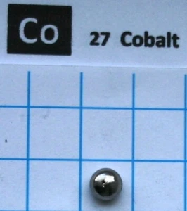 0,6 gramos 99,99% pellet metal cobalto sólido elemento puro 27 muestra - Imagen 1 de 3