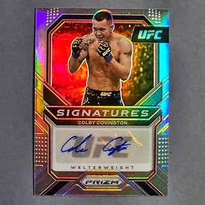 Colby Covington 2021 Panini Prizm UFC Silver Refractor Signatures Auto Card - Picture 1 of 1