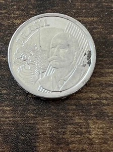 2013 Brazil 50 Centavos Stainless Steel Coin Rio Branco bust and map TK7173* - Picture 1 of 3