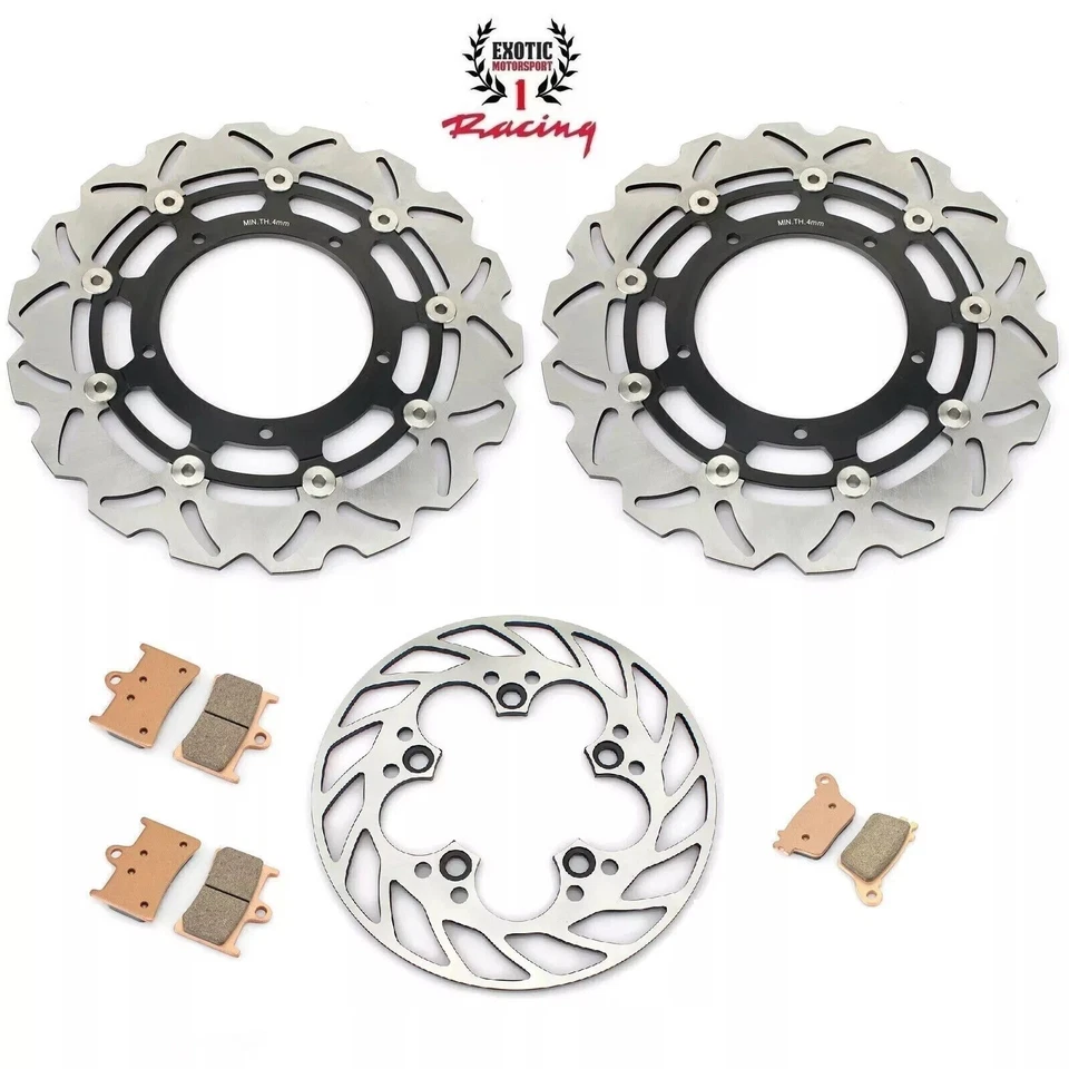 Front Rear Brake Rotors Discs Pads For Yamaha R6 (2017-2021) YZF R1 (2015-2021) - Image 1 of 4