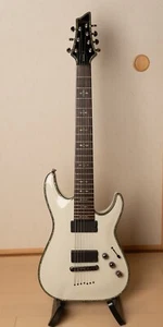 Schecter Hellraiser C-1 Electric Guitar 7 Strings White from Japan - Picture 1 of 24