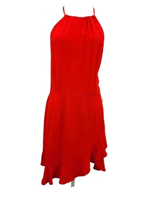 New Flynn Skye Monica Mini Halter Dress Womens L Red Kiss My Lips - Image 1 of 4