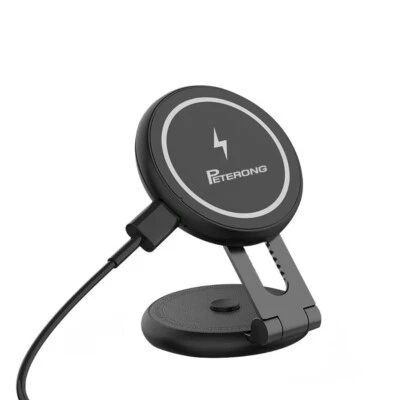 PETERONG Supporto per telefono wireless Caricabatteria per auto compatibile con - Immagine 1 di 4