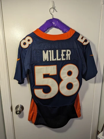 Von Miller #55 Denver Broncos NIKE Mens Size 44 Blue NFL Football Jersey EUC Cover