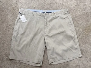 Peter Millar Crown Sport Golf Shorts Beige Kahki Size 40 NWT - Picture 1 of 8