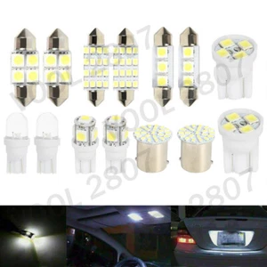 14× Car Interior Bulbs Package Kit Map Dome License Plate LED Lights Accessories - Picture 1 of 10