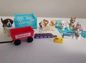 VTG 1993 Littlest Pet Shop Beethovens Nursery Wagon Missy LPS Kittens Lot Puppy - Picture 1 of 8