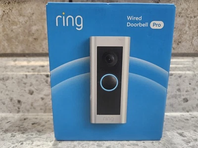 Timbre con cable Ring Pro Smart WiFi Video Níquel satinado TOTALMENTE NUEVO Y SE ENVÍA HOY Foto 1 de 4