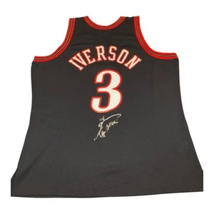 ALLEN IVERSON SIGNED PHILADELPHIA 76ERS MITCHELL & NESS JERSEY ANSWER BECKETT - Picture 1 of 6