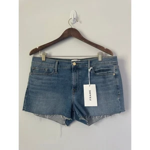 Pantaloncini di jeans Frame Le Cutoff Denim Bixby Wash - taglia 32 - Foto 1 di 10
