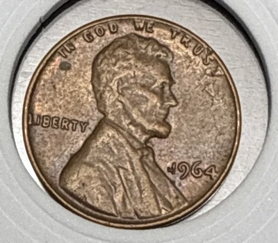 1964 p Lincoln Memorial Penny  - Image 1 of 4