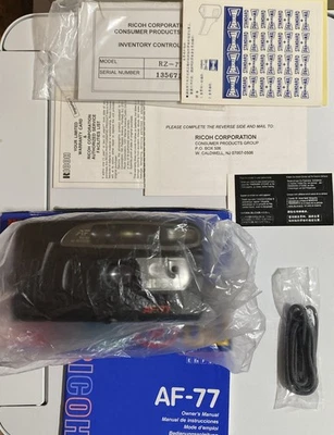 Ricoh AF-77 35mm Point and Shoot Camera, W/ Box Still Wrapped New - Image 1 of 4