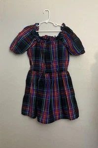 J. Crew Crewcuts Girl's Tartan Plaid Dress Size 12 Holiday Christmas Preppy - Picture 1 of 3