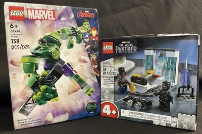 LEGO Black Panther: Shuri's Lab (76212) & LEGO Marvel: Hulk Mech Armor (76241) - Image 1 of 4