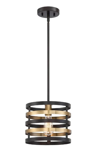 Mini colgante Designers Fountain MYA 1 luz, bronce antiguo Foto 1 de 1